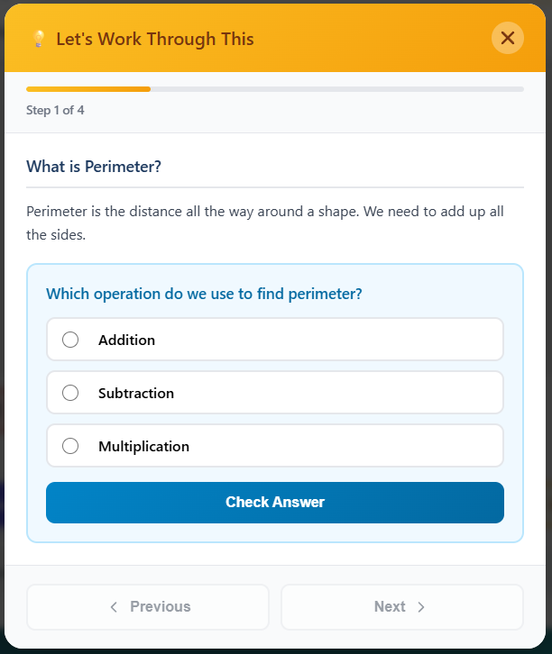 Step 1: Concept Check